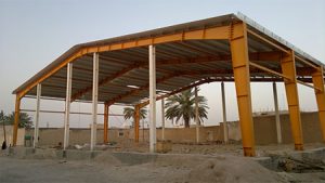 پوشش سوله با ورق رنگی و توری و فوم