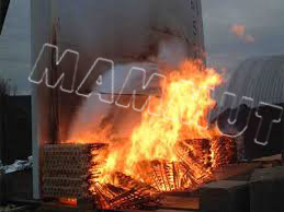 تست آتش سوزی پنل ساندویچ پانل ضد حریق