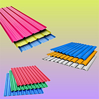 پوشش سوله با ورق رنگی و توری و فوم